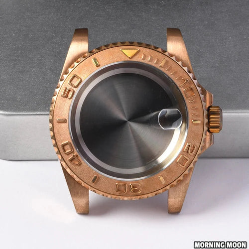 40mm High QUALITY Real Bronze Case Copper Water Ghost Case 28.5mm Dial Sapphire Mirror Suitable for NH35/36 Movement - Tandorio Watches