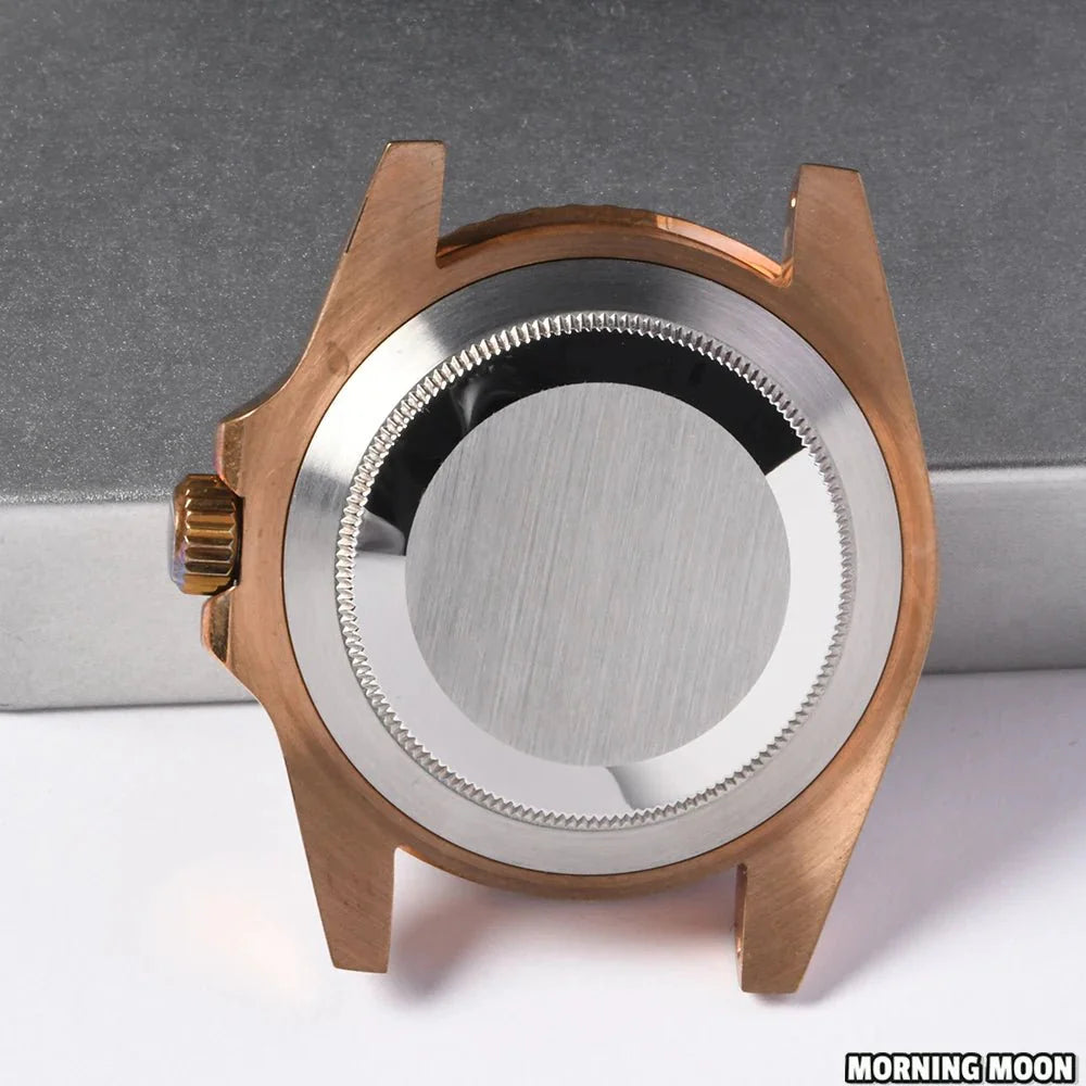 40mm High QUALITY Real Bronze Case Copper Water Ghost Case 28.5mm Dial Sapphire Mirror Suitable for NH35/36 Movement - Tandorio Watches