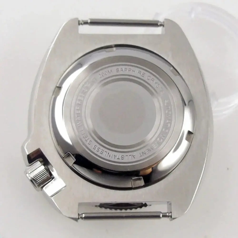 44mm Abalone Watch Case Turtle Captain Willard Stainless Steel 20BAR Sapphire Glass Ceramic Rotating Bezel Fit TMI NH34 NH35 NH36 ETA2824 PT5000 Movt