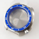 44mm Abalone Watch Case Turtle Captain Willard Stainless Steel 20BAR Sapphire Glass Ceramic Rotating Bezel Fit TMI NH34 NH35 NH36 ETA2824 PT5000 Movt