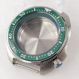 44mm Abalone Watch Case Turtle Captain Willard Stainless Steel 20BAR Sapphire Glass Ceramic Rotating Bezel Fit TMI NH34 NH35 NH36 ETA2824 PT5000 Movt