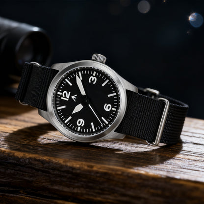 ★11.11 Sale★Militado 38mm Military Watch Vintage Field Watch 369 Dial ML08