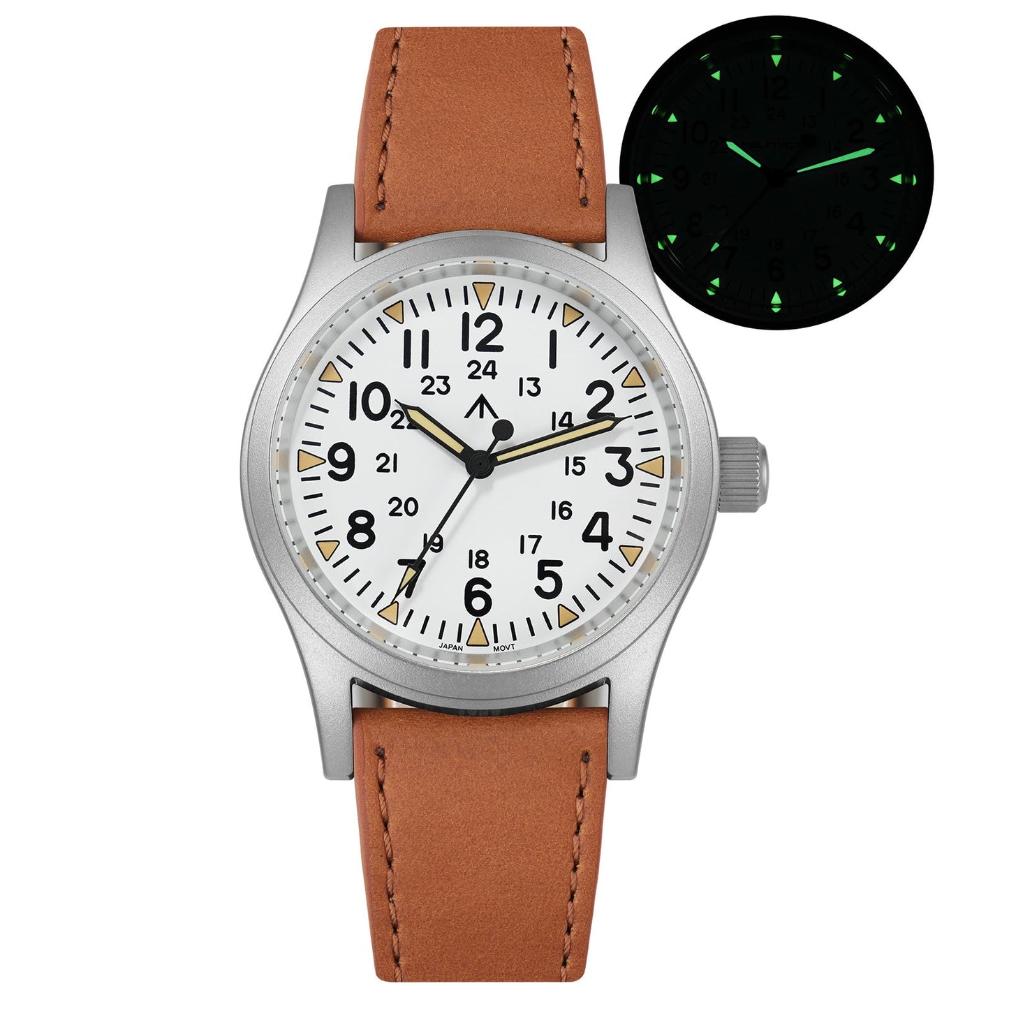 Militado 38mm Sapphire Crystal Field Military Watch ML05