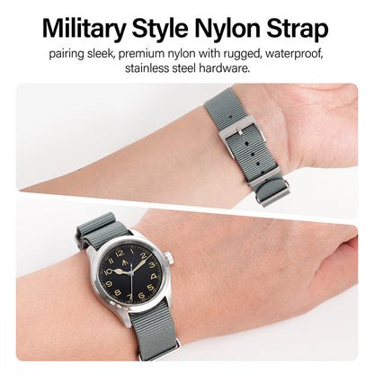 High Quality Nylon Watch Band Sandblast Buckle 19mm