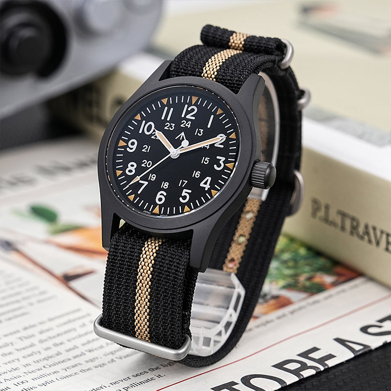 Militado 38mm PVD Bronze Watch Military Watch ML05