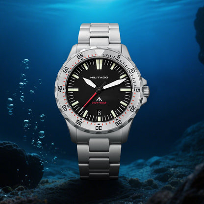 ★Hot Selling★Militado 39mm Dive Watch Sapphire Crystal Military Watch ML16