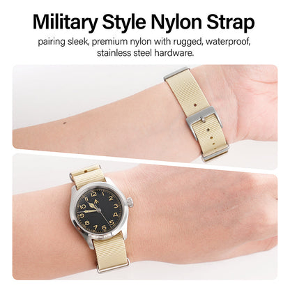 High Quality Nylon Watch Band Sandblast Buckle 19mm