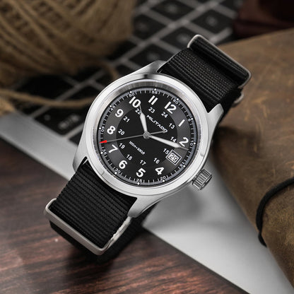 ★11.11 Sale★Militado 38mm Sapphire Crystal Field Watch ML08 Grey Dial