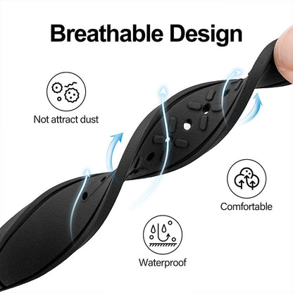 Tropical Soft Rubber Strap FKM Watch Band for Pilot field Watch 20mm 22mm