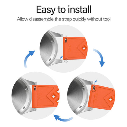 Militado 20mm Fluoro Rubber FKM Watch Strap