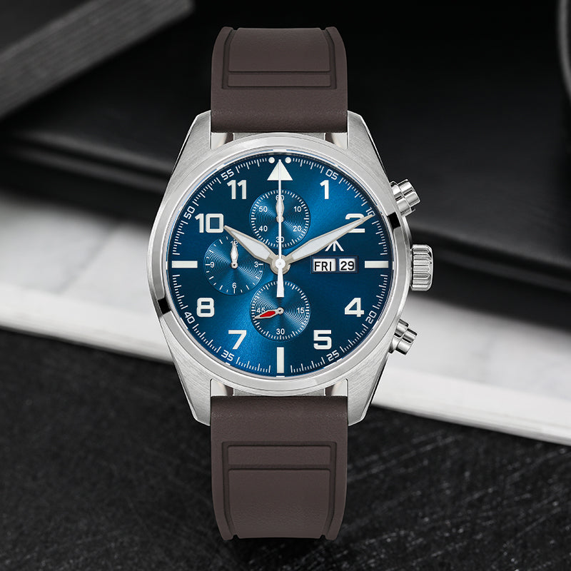 Militado 39mm Vintage Chronograph Quartz Watch ML04