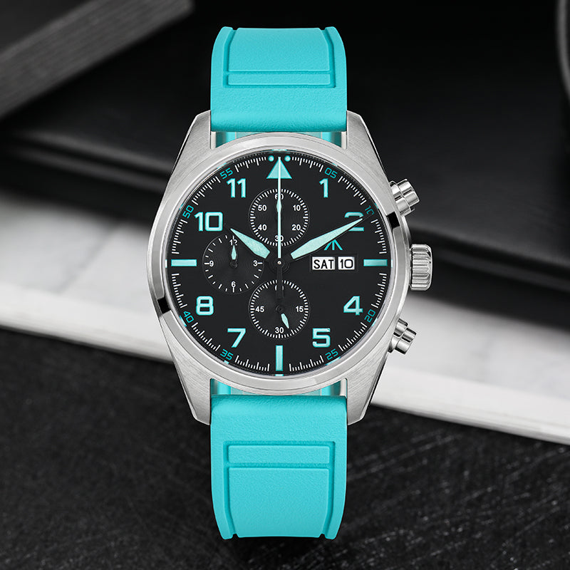 Militado 39mm Vintage Chronograph Quartz Watch ML04