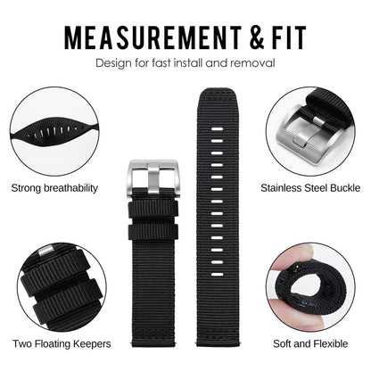 Hot Selling Nylon Fabric Watch Band for Field Watch 20mm 22mm