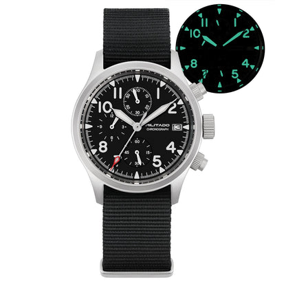 Militado 39mm Retro VK67 Quartz Chronograph Watch ML1868