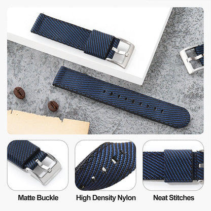 Militado Nylon Canvas Strap Watchband 20mm