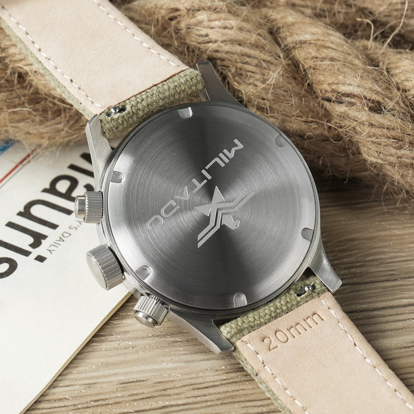 ★New Arrival★ Militado Retro 39mm Chronograph Watch ML1868-3