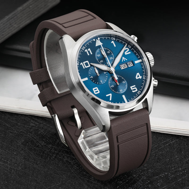 Militado 39mm Vintage Chronograph Quartz Watch ML04