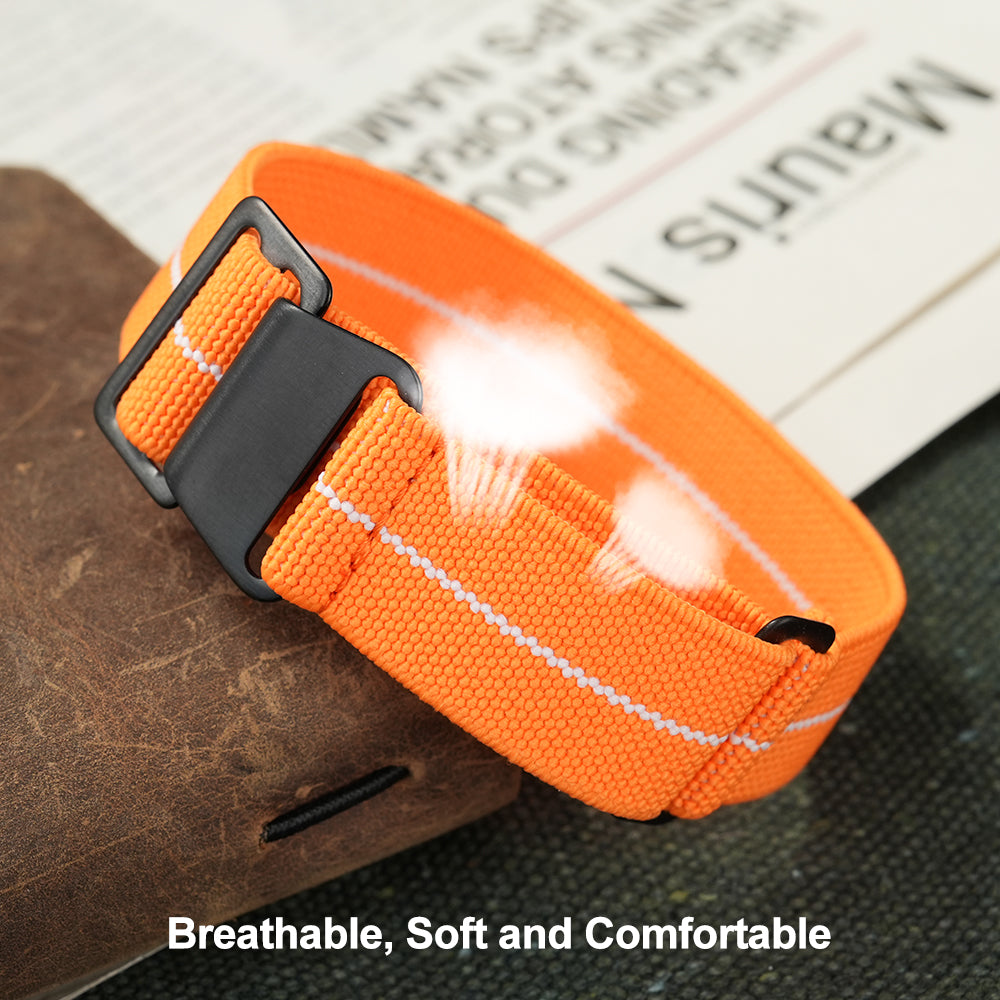 Militado Elastic Nylon Watch Band Military Watch Strap Men Outdoors Sport 20mm 22mm