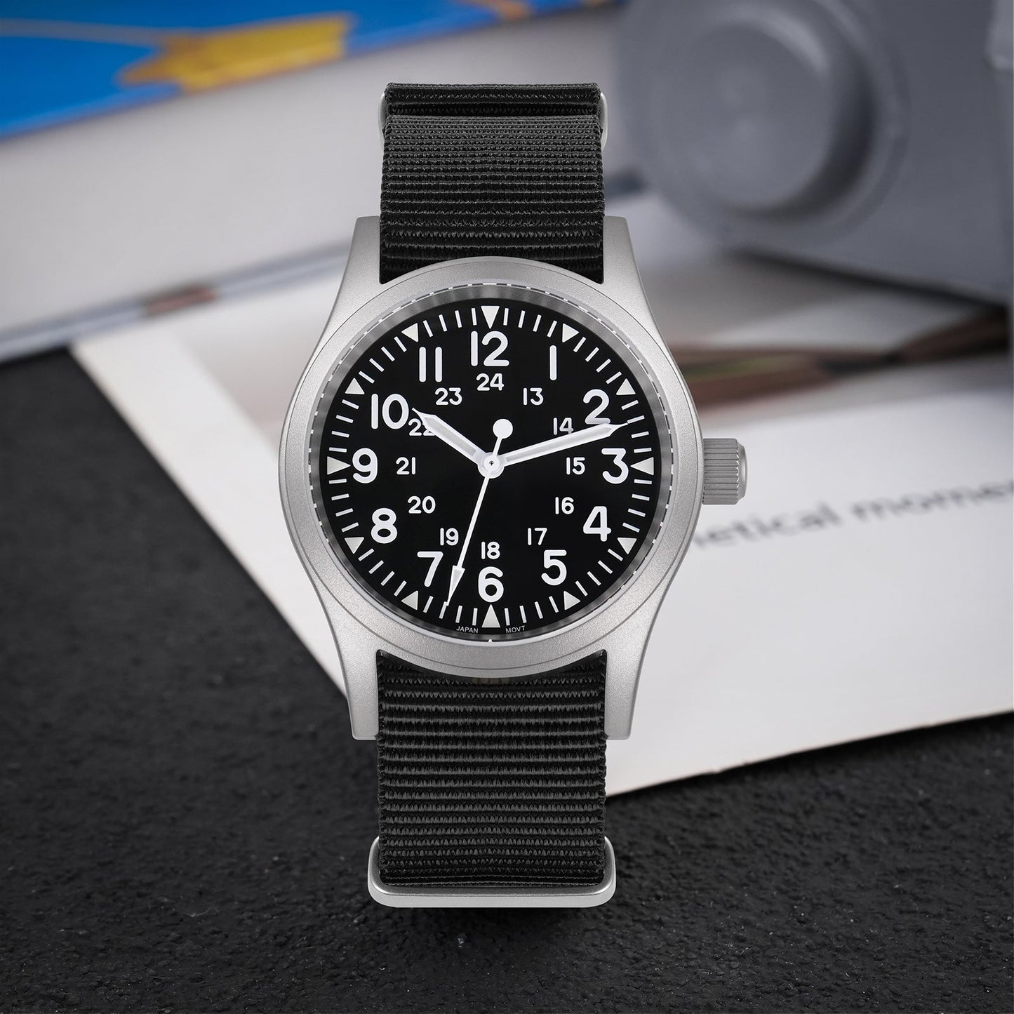 Militado VH31 Vintage Military Watch ML05 Blue Dial