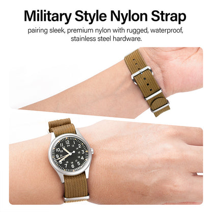 High Quality Nylon Watch Band Sandblast Buckle 19mm