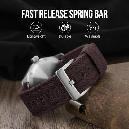 New Arrival Canvas Watch Strap Vintage Watch band 20mm 22mm