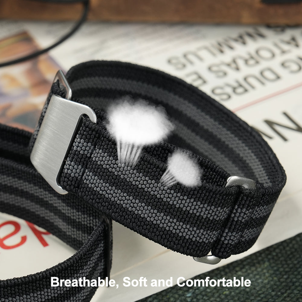 Militado Elastic Nylon Watch Band Military Watch Strap Men Outdoors Sport 20mm 22mm