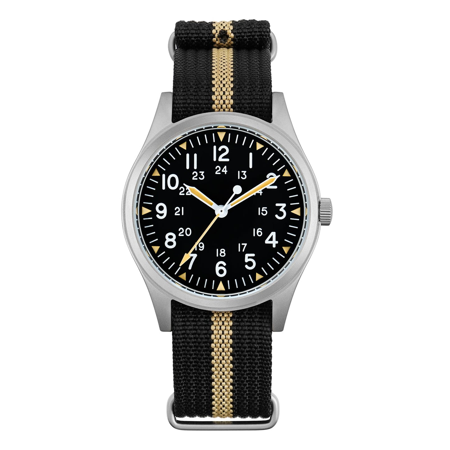 Militado 36mm Sapphire Crystal Field Watch 2035 Movt ML07B