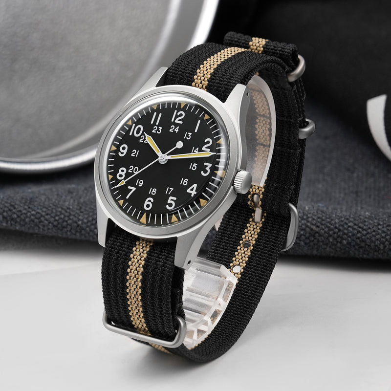 Militado 36mm High Domed VH31 Field Watch ML07