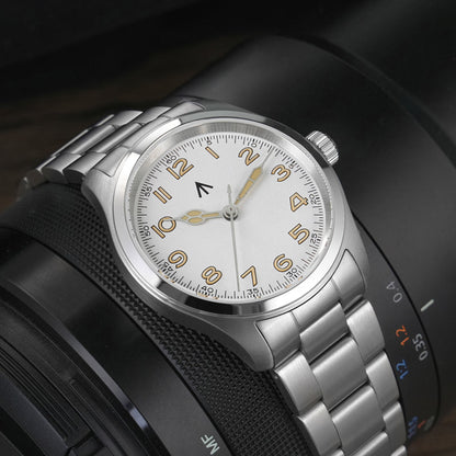 ★11.11 Sale★Militado VH31 38mm Sapphire Crystal Field Watch ML08 White Dial