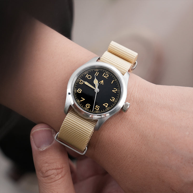 High Quality Nylon Watch Band Sandblast Buckle 19mm