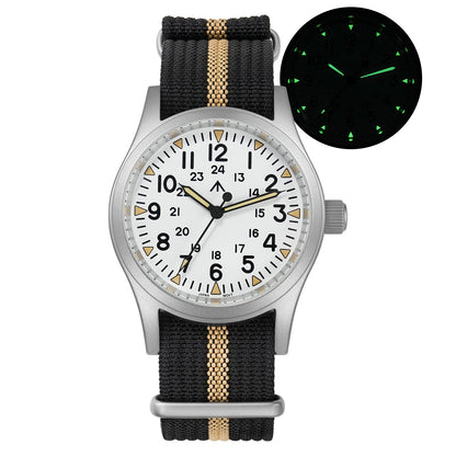 Militado VH31 Vintage Field Watch ML05 White Dial
