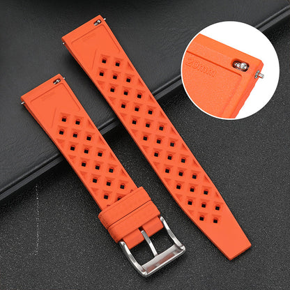 Militado 20mm Fluoro Rubber FKM Watch Strap