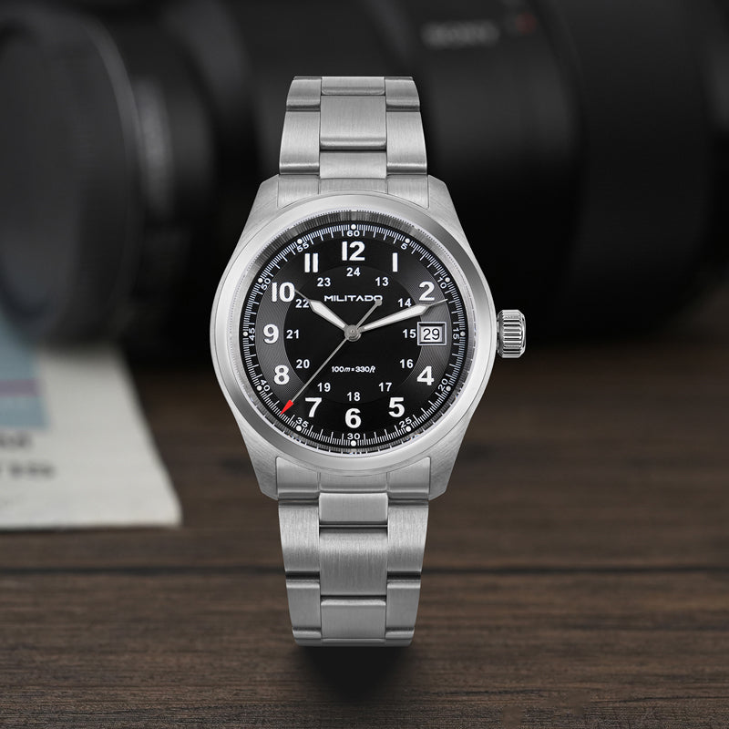 ★11.11 Sale★Militado 38mm Military Watch Vintage Field Watch ML08