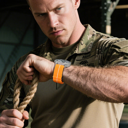 Militado Elastic Nylon Watch Band Military Watch Strap Men Outdoors Sport 20mm 22mm