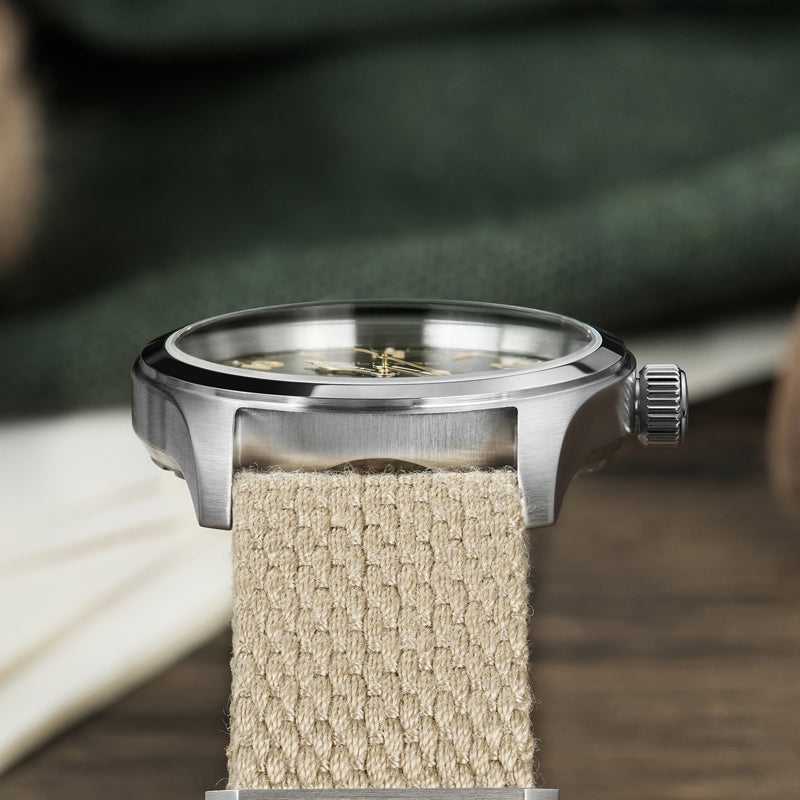 ★11.11 Sale★Militado 38mm Sapphire Crystal Field Watch ML08 Grey Dial