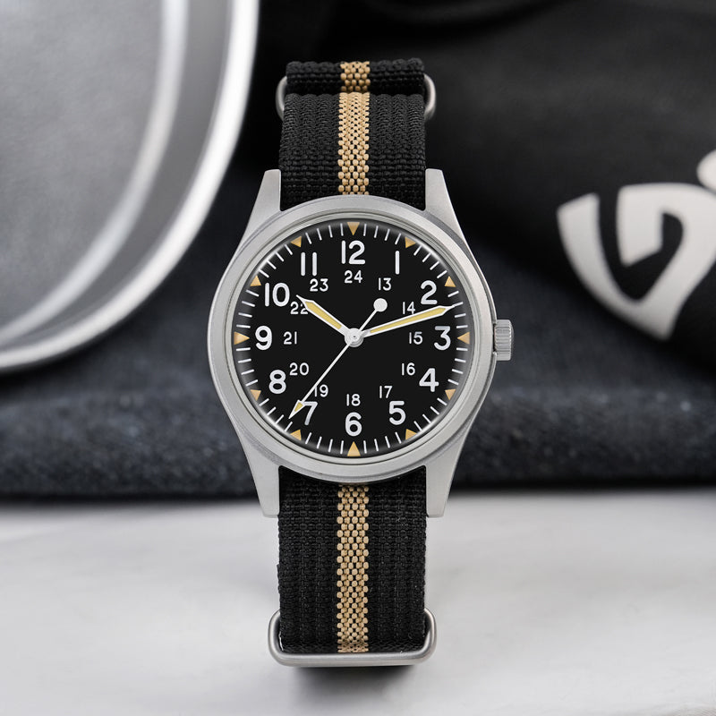 Militado 36mm High Domed VH31 Field Watch ML07