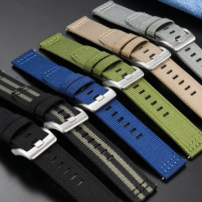 Hot Selling Nylon Fabric Watch Band for Field Watch 20mm 22mm