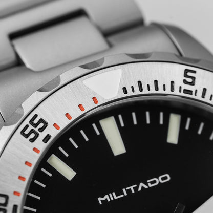 ★Hot Selling★Militado 39mm Dive Watch Sapphire Crystal Military Watch ML16