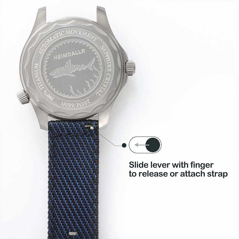 Militado Nylon Canvas Strap Watchband 20mm