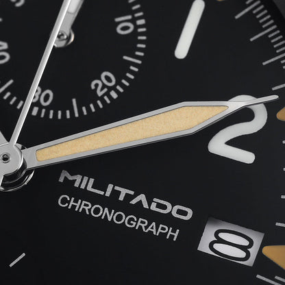 Militado 39mm Retro VK67 Quartz Chronograph Watch ML1868