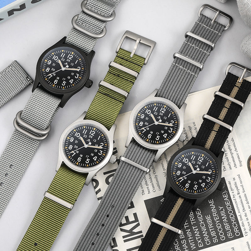 Militado VH31 Vintage Military Watch ML05 Black PVD