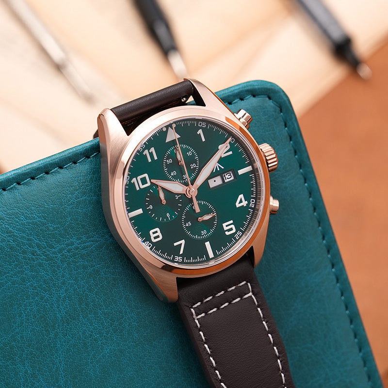 Militado 39mm Vintage Chronograph Quartz Watch ML04