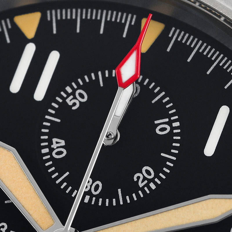 Militado 39mm Retro VK67 Quartz Chronograph Watch ML1868