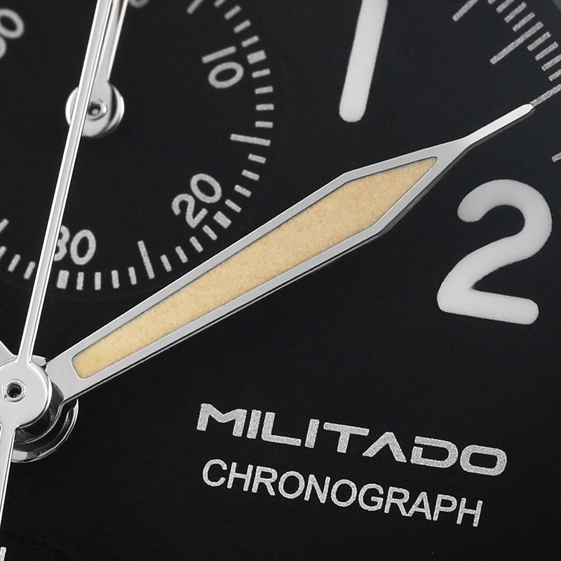 Militado 39mm Retro Chronograph Watch Military Watch ML1868