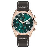 Green Dial-Rose Gold Case