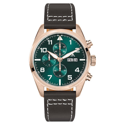 Militado 39mm Sapphire Crystal Chronograph Watch ML04
