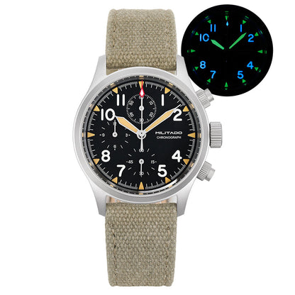 Militado 39mm Retro VK67 Quartz Chronograph Watch ML1868