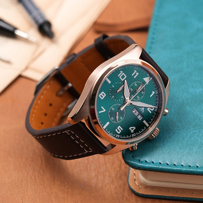 Militado 39mm Vintage Chronograph Quartz Watch ML04