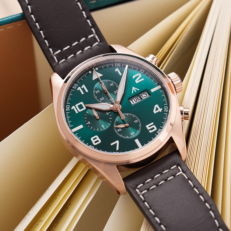 Militado 39mm Sapphire Crystal Chronograph Watch ML04