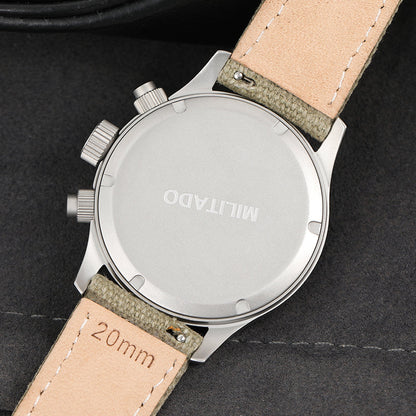 Militado 39mm Retro Chronograph Watch Military Watch ML1868
